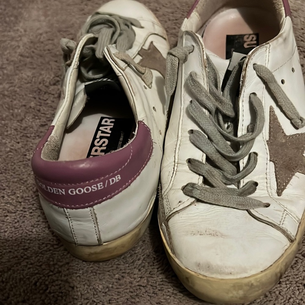 Worn golden goose super stars pink size 40